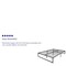 Flash Furniture 14" full Metal Platform Bed Frame/Steel Slats XU-BD10001-F-GG - alternate 6
